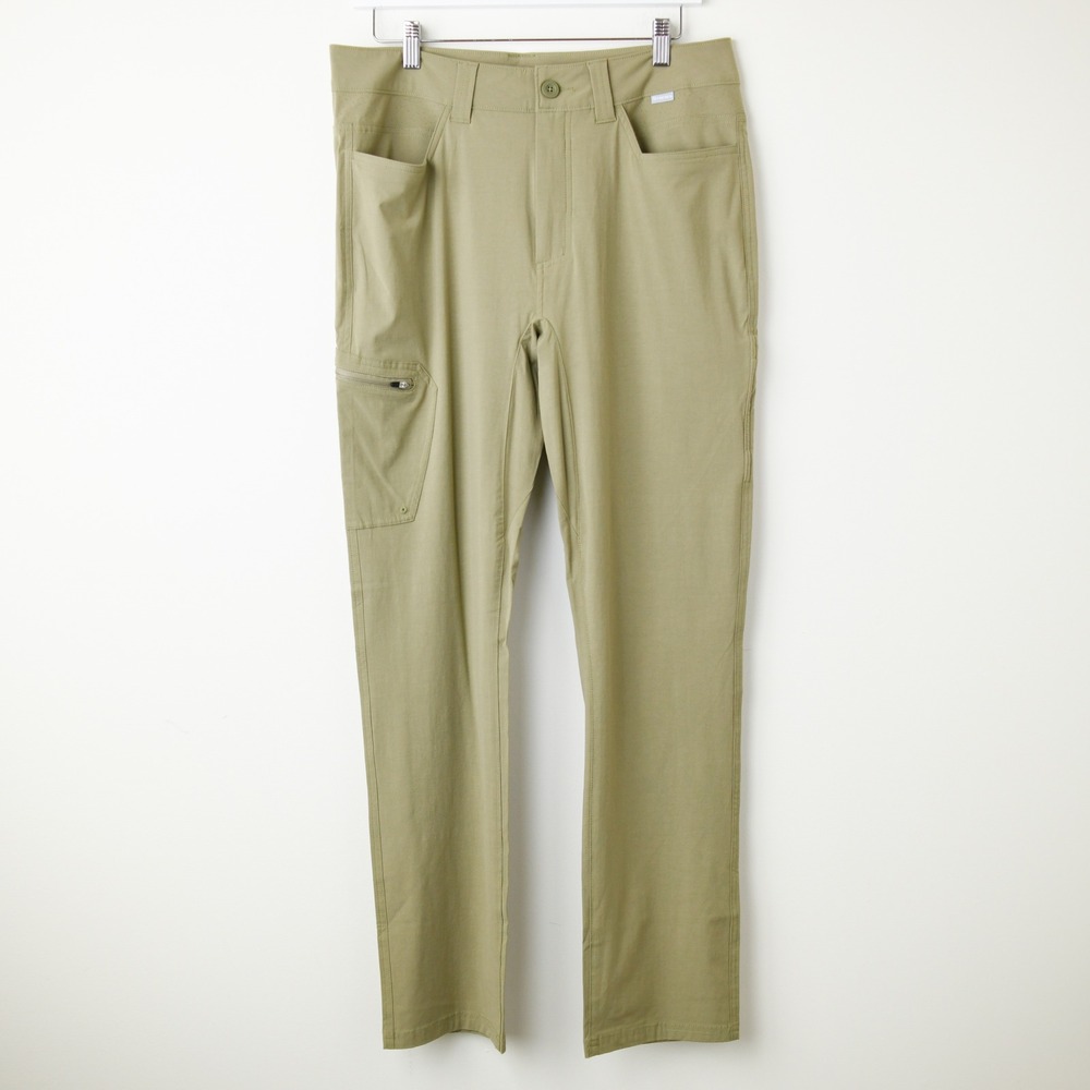 SIMMS Fishing Pants Mens 32W Khaki Stretch Cargo Utility Cotton Blend 45657